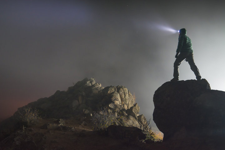 Coureur dans la nuit