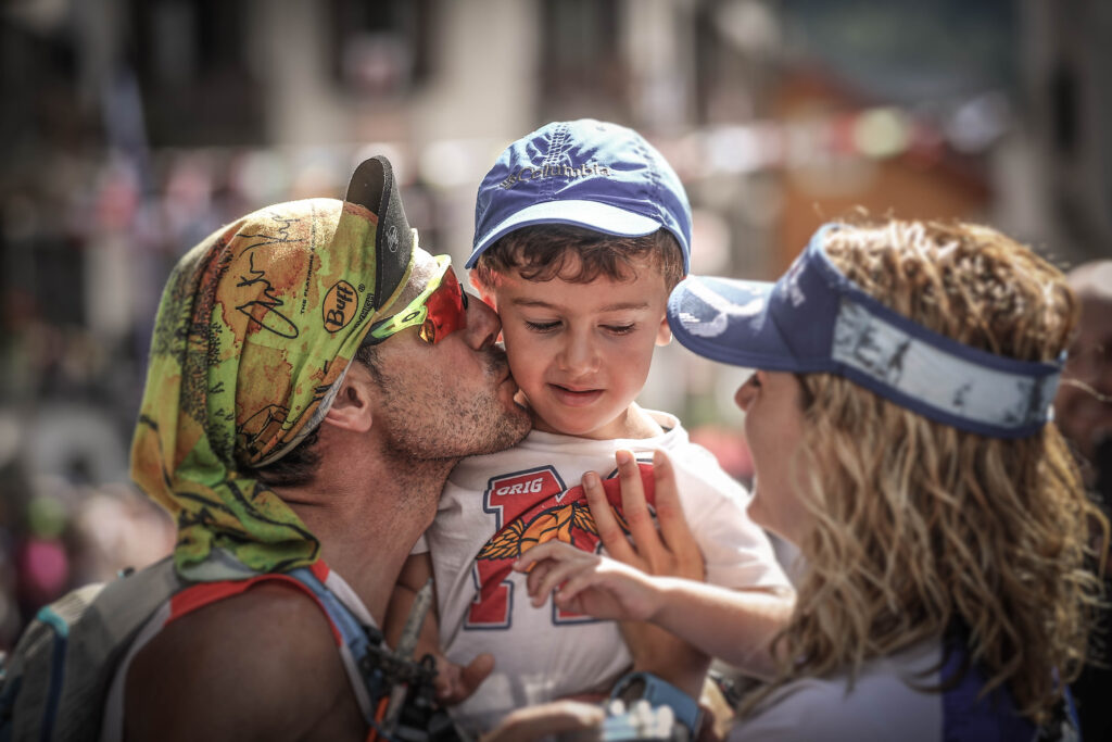 Famille et trail